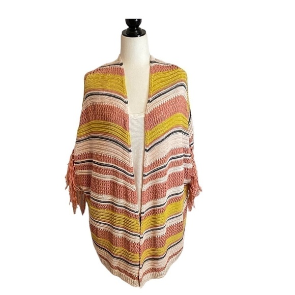 JESSICA Simpson Open Crochet Vest. Fringe Trim
Size 1X - Picture 6 of 9